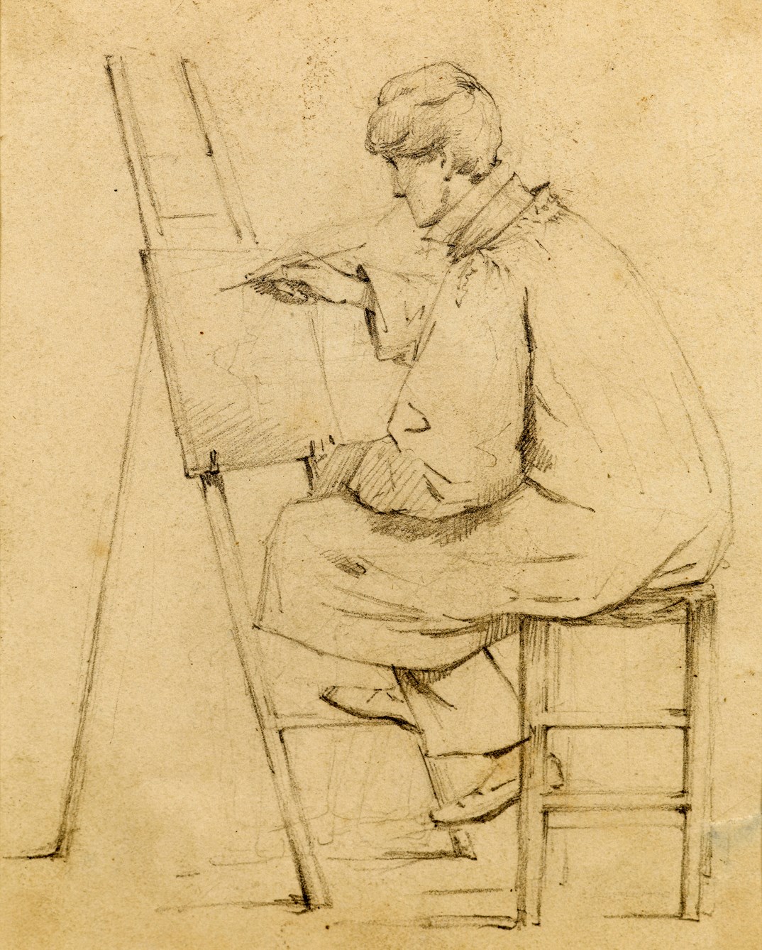 19th century man drawing