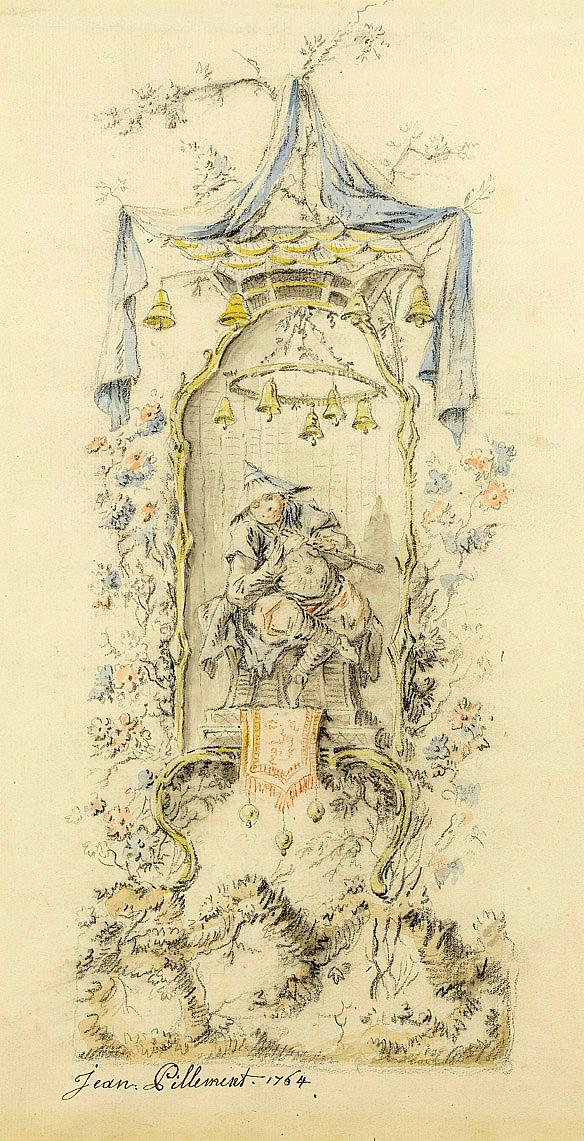 Jean-Baptiste PILLEMENT | A Chinoiserie Design, with a Seated Oriental