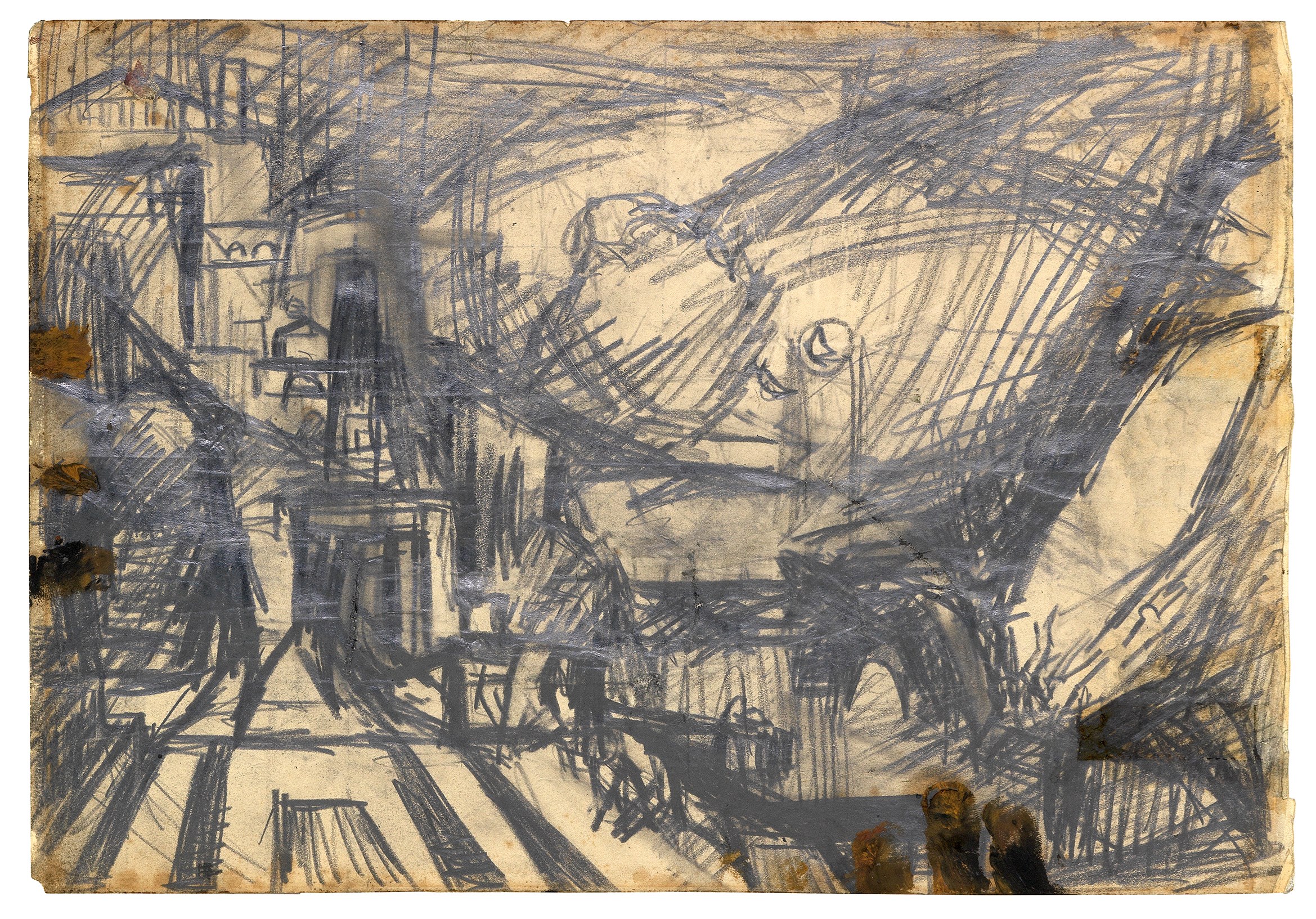 frank auerbach drawings