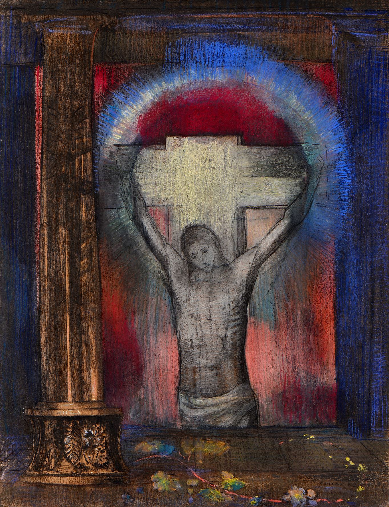Odilon Redon Christ On The Cross