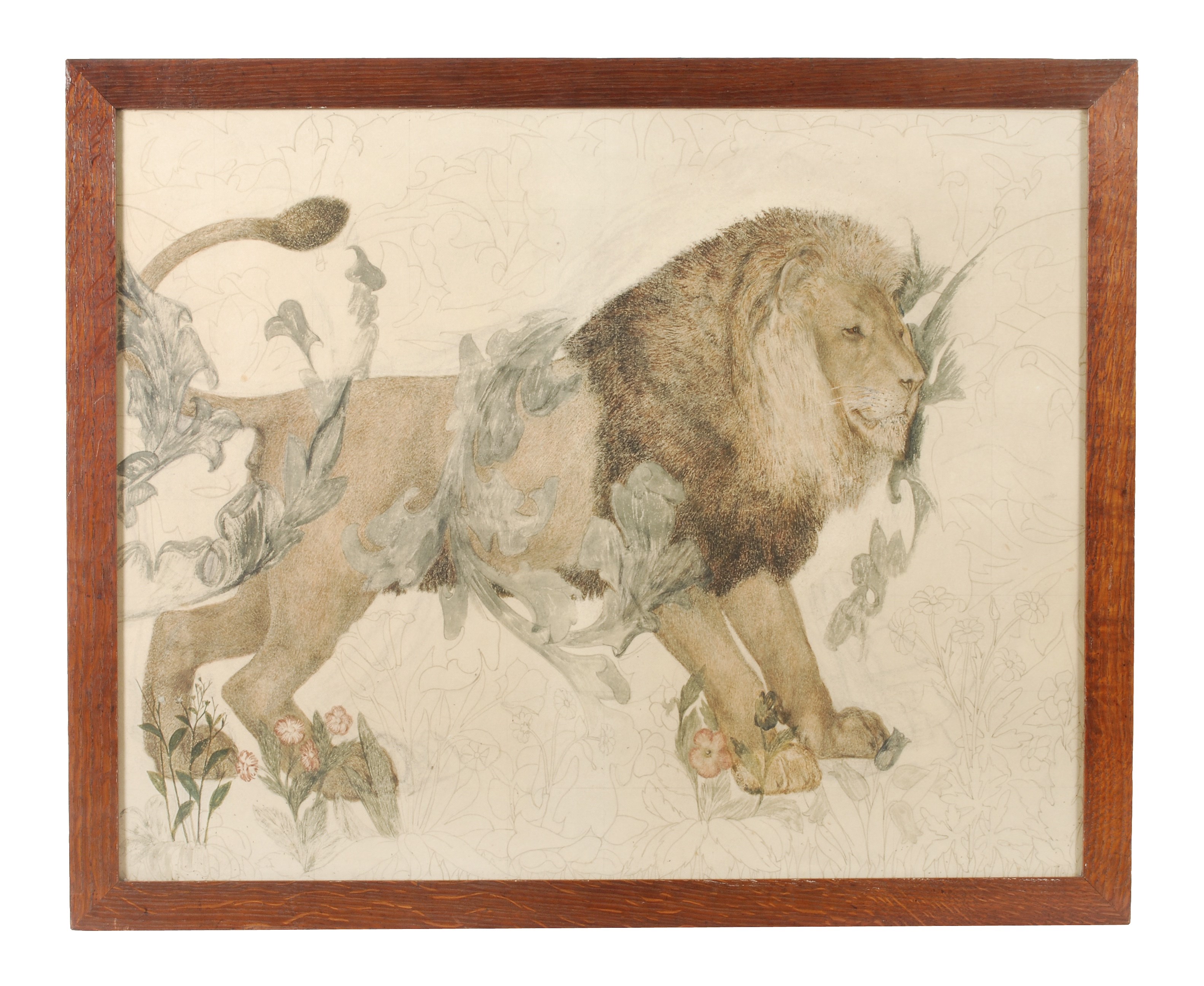 William morris lion online tapestry