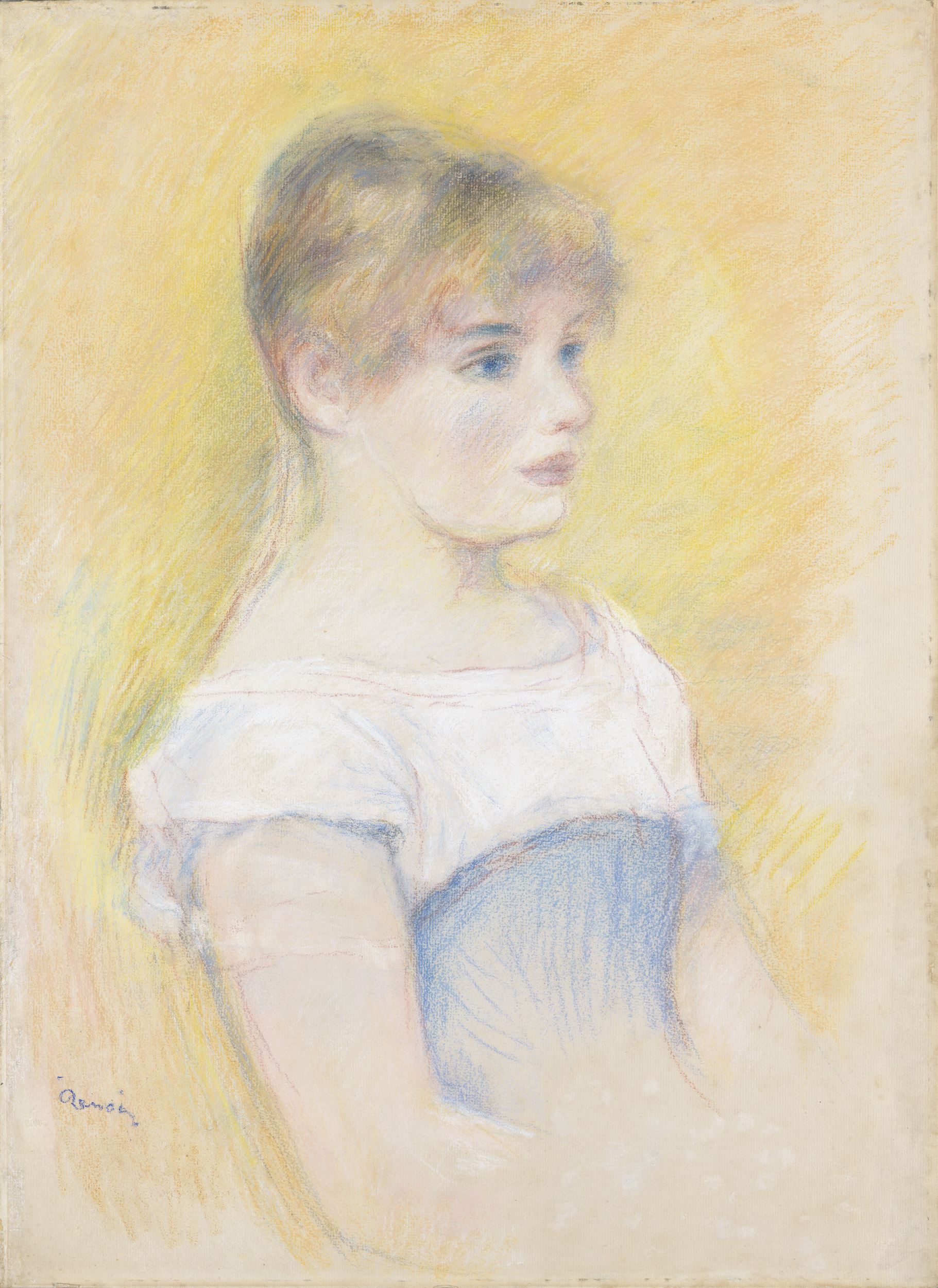 Pierre Auguste RENOIR | Portrait of Jeanne Samary (Fille au