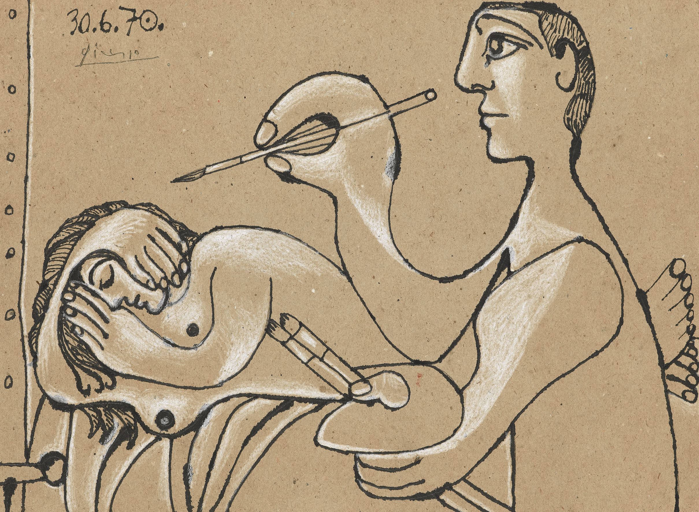 Pablo PICASSO | The Artist and his Model (Le peintre et son