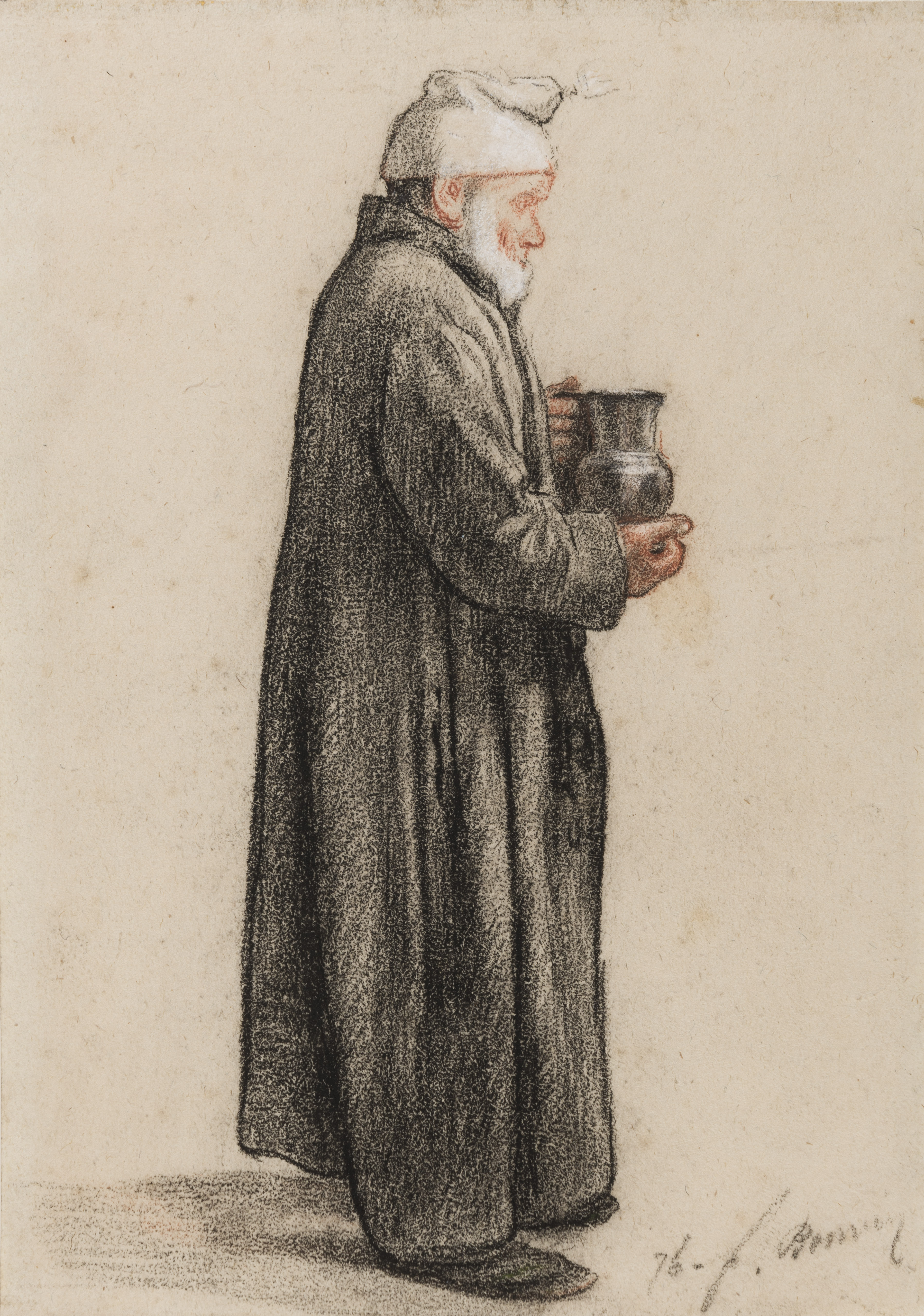 François BONVIN | A Woman Sewing
