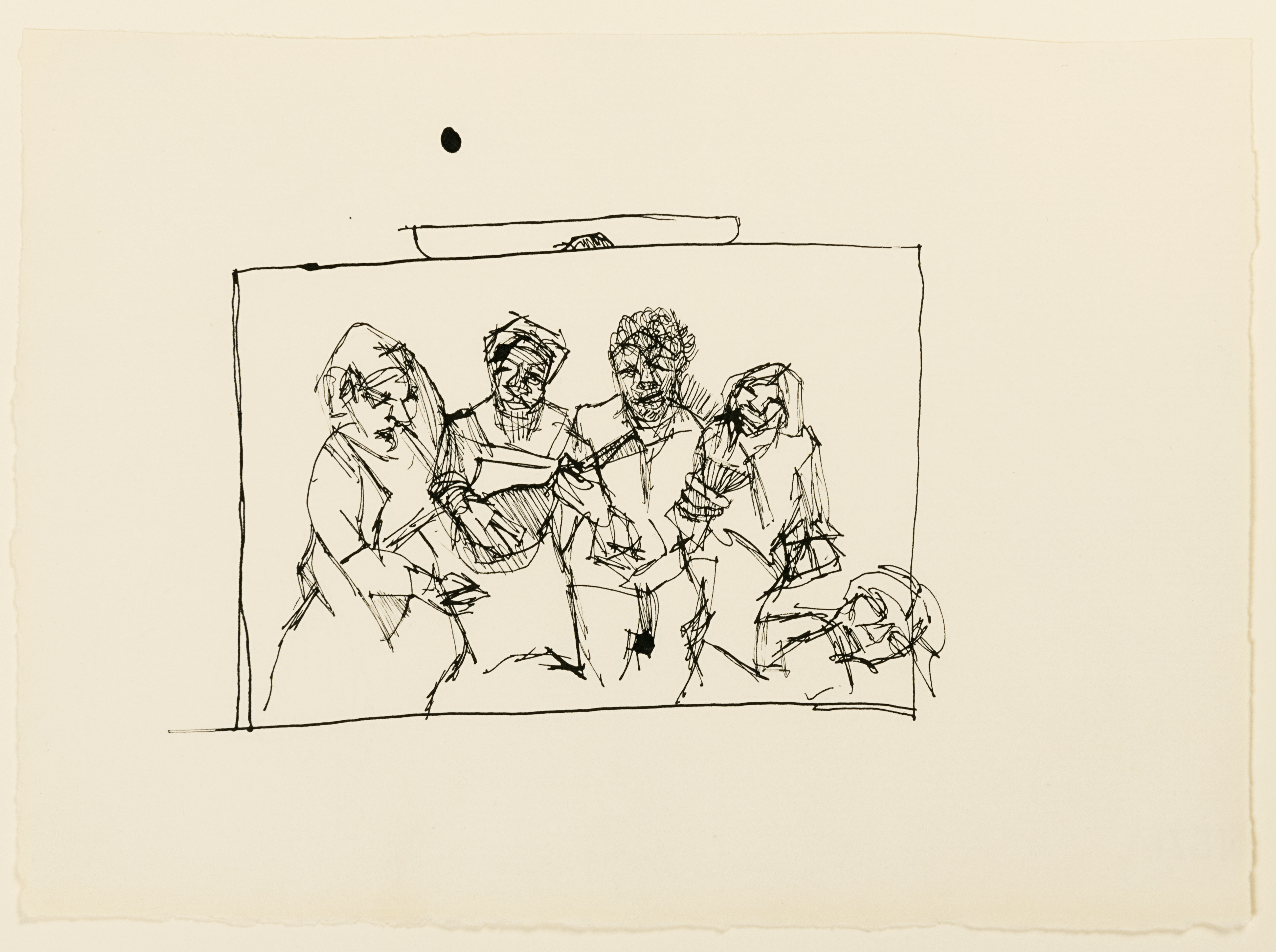 Lucian FREUD (Berlin 1922 - London 2011) - Drawing after Lar